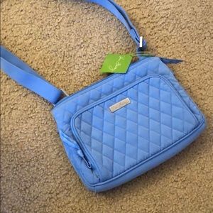 Baby blue Vera Bradley cross body purse